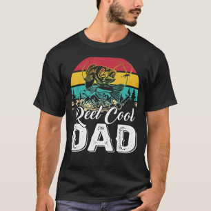 Vintage Fishing Father Kids Reel Cool Dad Fisherma T-Shirt