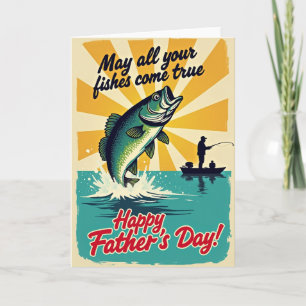 Vintage Fishing Fathers Day Card