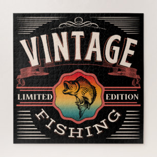 VINTAGE FISHING LIMITED EDITION  JIGSAW PUZZLE