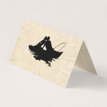 Vintage Fishing Lovers Place Card