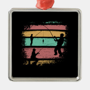 Vintage Fishing Metal Ornament