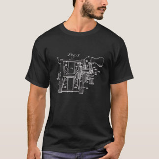 Vintage Fishing Reel Art T-Shirt