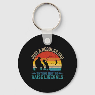 Vintage Fishing Regular Dad Trying Not To Raise Li Key Ring