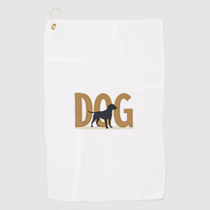Vintage Fitness Lifestyle Husky Workout Dog Cartoo Golf Towel