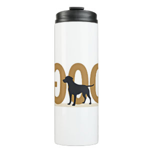 Vintage Fitness Lifestyle Husky Workout Dog Cartoo Thermal Tumbler