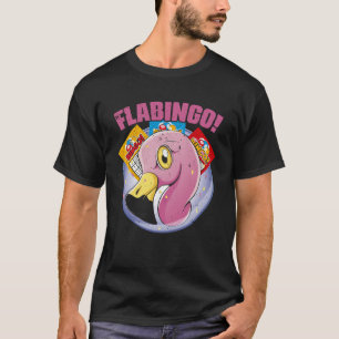 Vintage Flabingo Flamingo Bingo For Bingo Player B T-Shirt