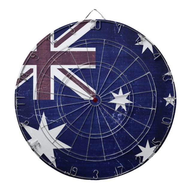 Vintage Flag Australia Dartboard (Front)