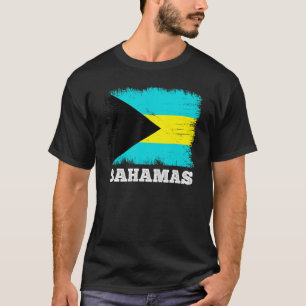 Vintage Flag Bahamas Country Retro Flag Bahamian T-Shirt