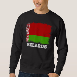 Vintage Flag Belarus Country Retro Flag Belarusian Sweatshirt