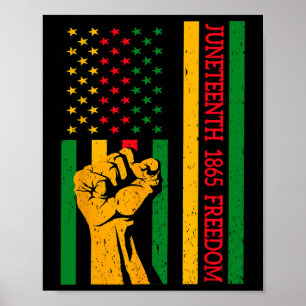 Vintage Flag Black History Black History American  Poster