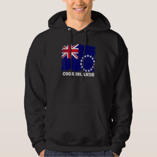 Vintage Flag Cook Islands Country Retro Flag Cook Hoodie
