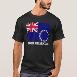 Vintage Flag Cook Islands Country Retro Flag Cook T-Shirt
