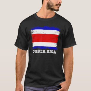 Vintage Flag Costa Rica Country Retro Flag Costa R T-Shirt