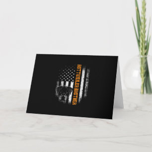 Vintage Flag funny Dog Rottweiler Brother Best Thank You Card