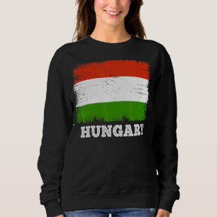 Vintage Flag Hungary Country Retro Flag Hungarian Sweatshirt