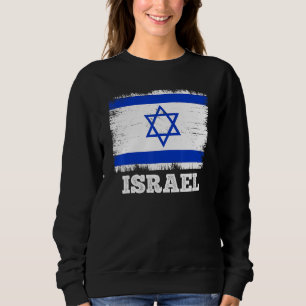 Vintage Flag Israel Country Retro Flag Israeli Sweatshirt