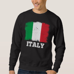 Vintage Flag Italy Country Retro Flag Italian Sweatshirt