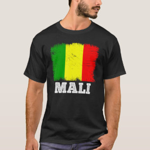 Vintage Flag Mali Country Retro Flag Malian T-Shirt