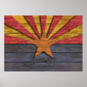 Vintage Flag of Arizona Poster