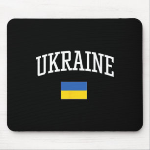 Vintage Flag Of Ukraine Love Your Country Mouse Pad