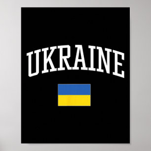 Vintage Flag Of Ukraine Love Your Country  Poster