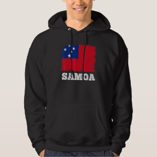 Vintage Flag Samoa Country Retro Flag Samoan Hoodie