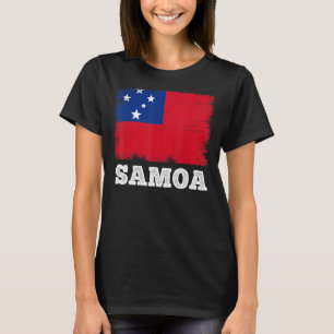 Vintage Flag Samoa Country Retro Flag Samoan T-Shirt