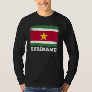 Vintage Flag Suriname Country Retro Flag Surinames T-Shirt