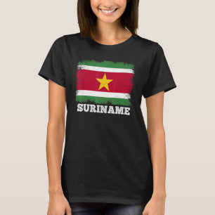Vintage Flag Suriname Country Retro Flag Surinames T-Shirt