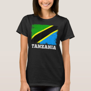 Vintage Flag Tanzania Country Retro Flag Tanzanian T-Shirt