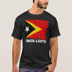 Vintage Flag Timor Leste Retro Flag Timorese T-Shirt