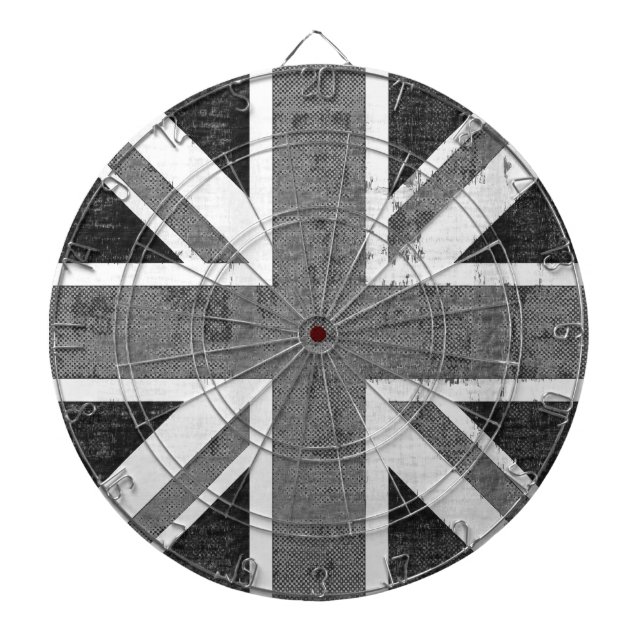 Vintage Flag United Kingdom Dartboard (Front)