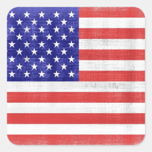 Vintage Flag United States Stickers