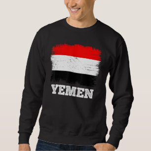 Vintage Flag Yemen Country Retro Flag Yemeni Sweatshirt