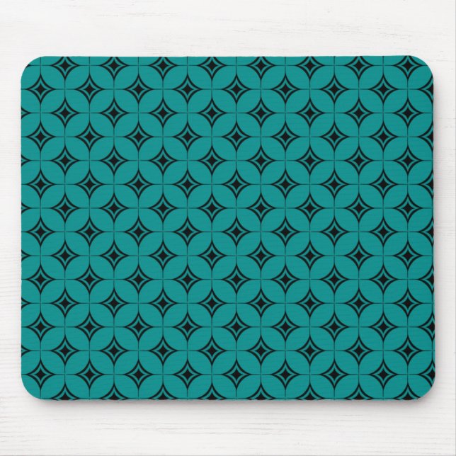 Vintage Flair Mousepad, Teal Mouse Pad (Front)