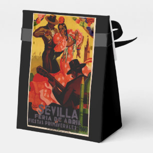 Vintage flamenco dancers Spanish Favour Box