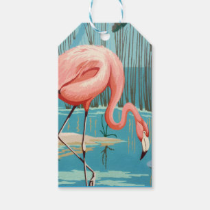 Vintage Flamingo Gift Tags