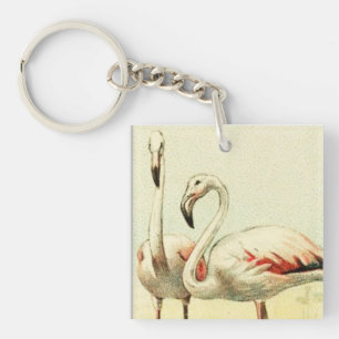 Vintage Flamingo Key Ring