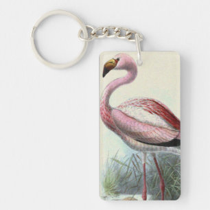 Vintage Flamingo Key Ring