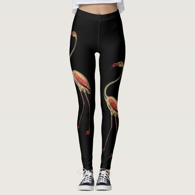 Vintage Flamingo Leggings (Front)