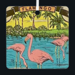 Vintage Flamingo Ornament<br><div class="desc">A vintage flamingo illustration repurposed on an ornament.</div>