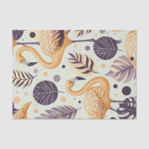 Vintage Flamingo Seamless Tissue Paper