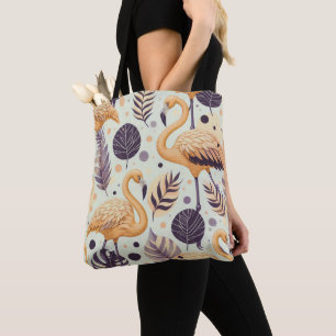 Vintage Flamingo Seamless Tote Bag
