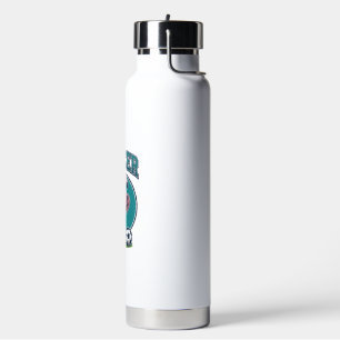Vintage Flamingo Soccer Player Graphic Shirt_1 Water Bottle
