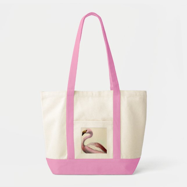 Vintage Flamingo Tote Bag (Front)