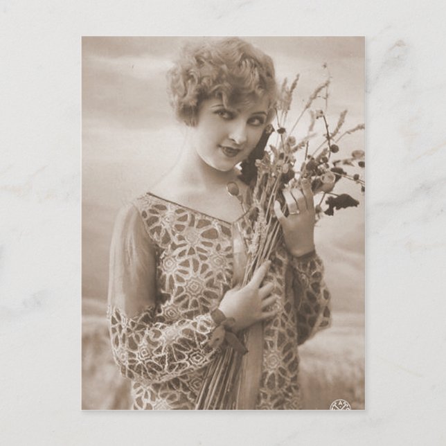 Vintage Flapper Photograph (150) Postcard (Front)