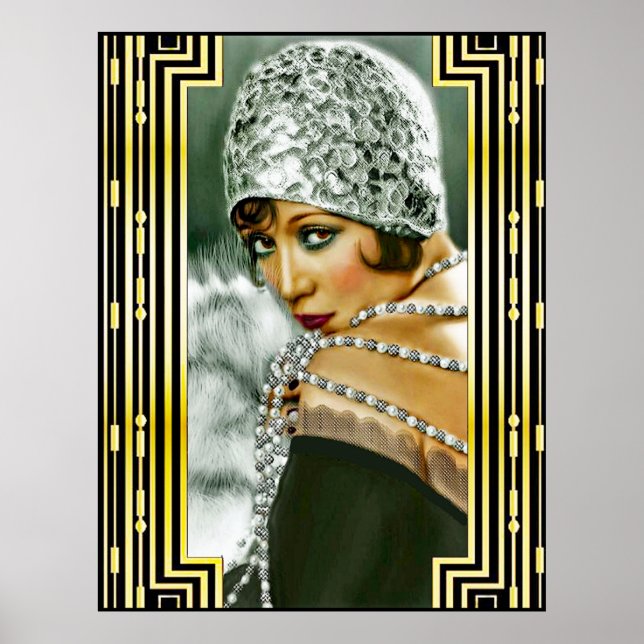 Vintage Flapper Poster (Front)