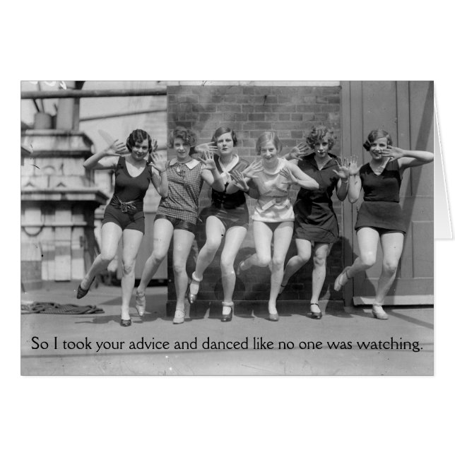 Vintage Flappers - Dance Like No One is Watching, (Front Horizontal)