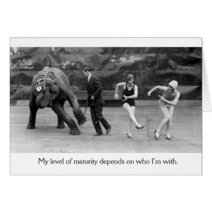 Vintage Flappers & Elephant Dancing the Charleston