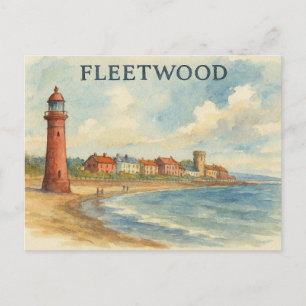 Vintage Fleetwood Lancashire Postcard